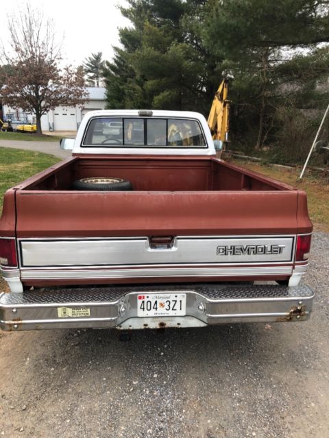 Brown 1986 Chevrolet C-10 Standard Cab Pickup with Brown interior