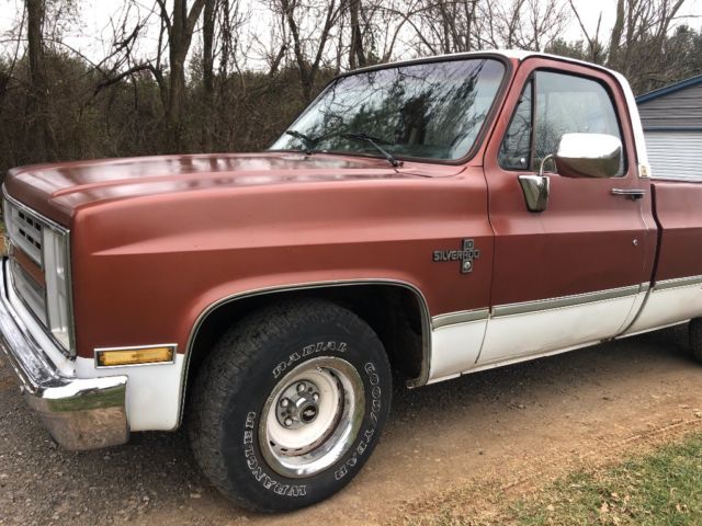 Brown 1986 Chevrolet C-10 Standard Cab Pickup with Brown interior