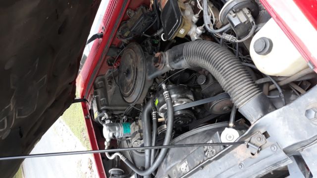 Red 1987 Chevrolet S-10 Extended Cab Pickup with Black interior