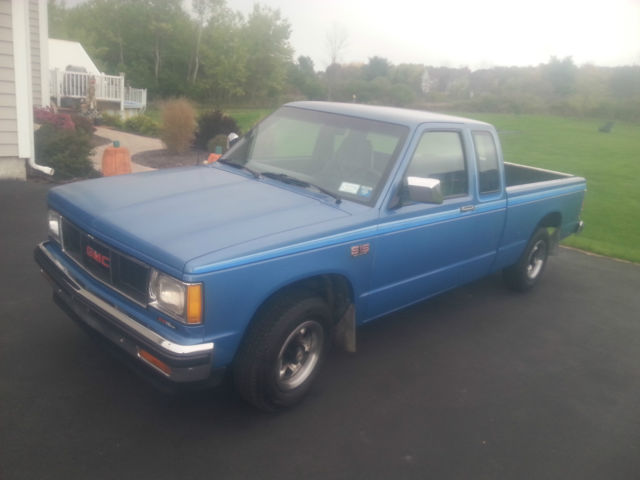 Blue 1988 Chevrolet S-10 Extended Cab Pickup with Blue interior