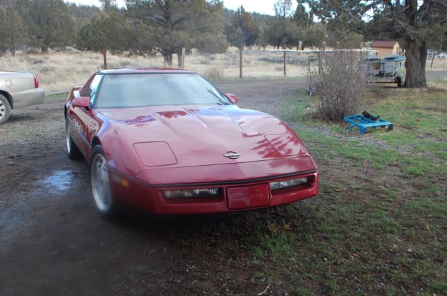 1989 Chevrolet Corvette Coupe with Black interior