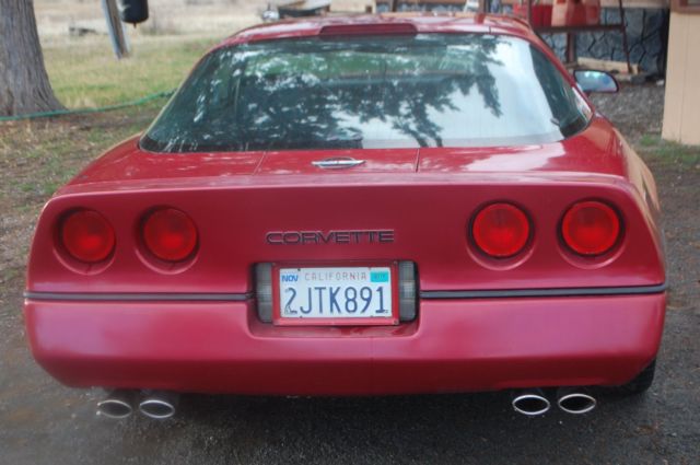 1989 Chevrolet Corvette Coupe with Black interior