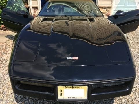 Black 1989 Chevrolet Corvette with silver interior