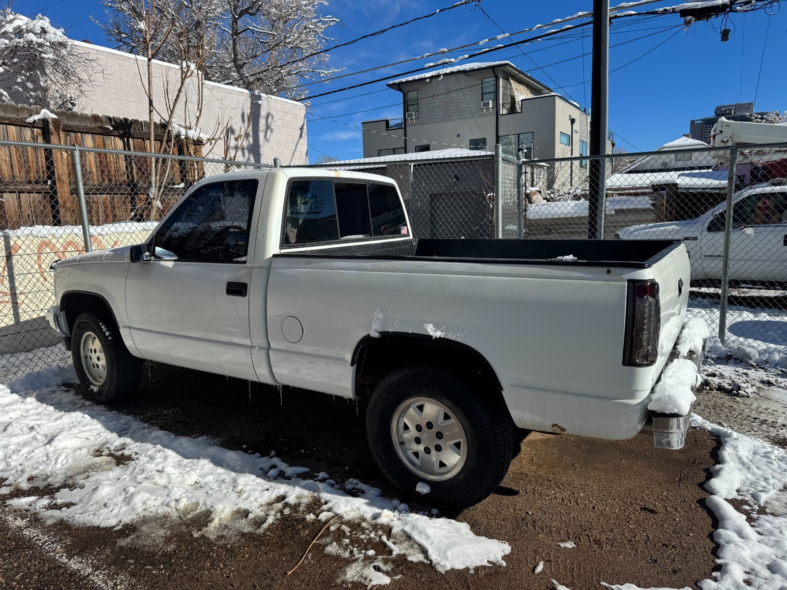 White 1990 Chevrolet C/K Pickup 1500