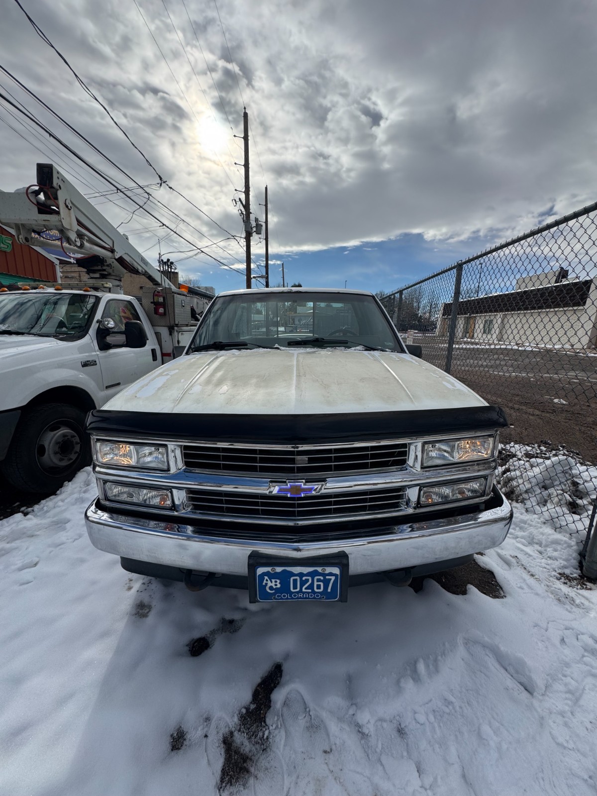 White 1990 Chevrolet C/K Pickup 1500