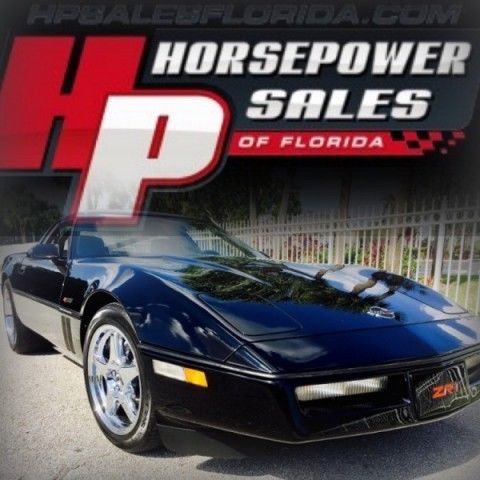 Black 1990 Chevrolet Corvette COUPE with Black interior