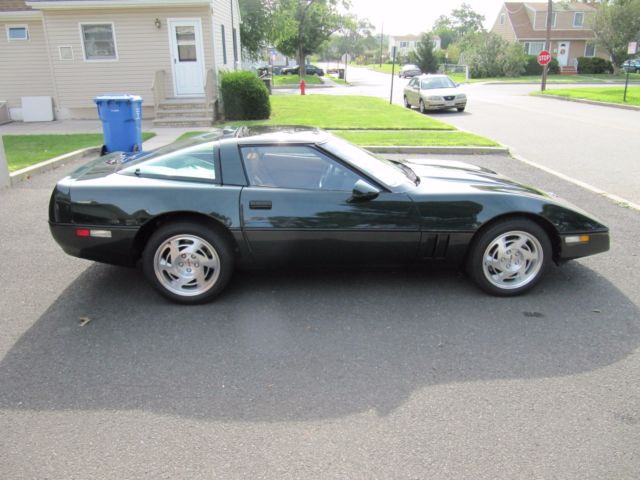 Green 1990 Chevrolet Corvette Coupe with Tan interior