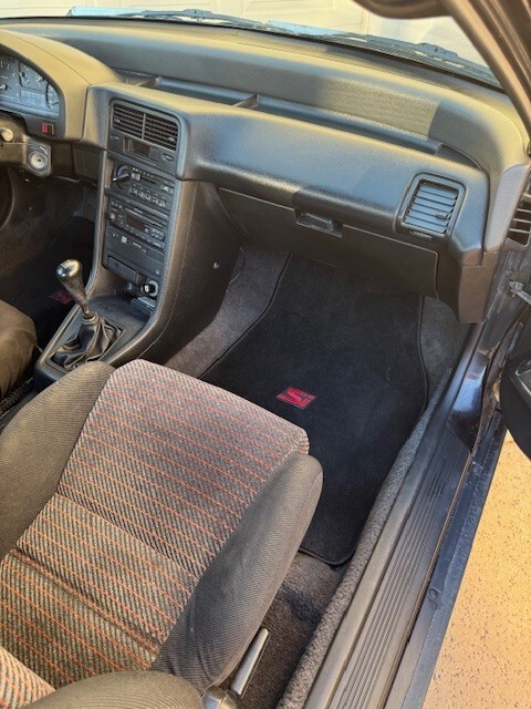 Black 1991 Honda CRX Hatchback