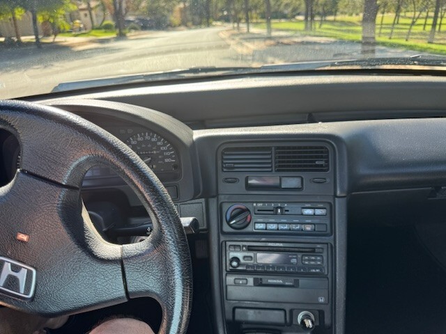 Black 1991 Honda CRX Hatchback