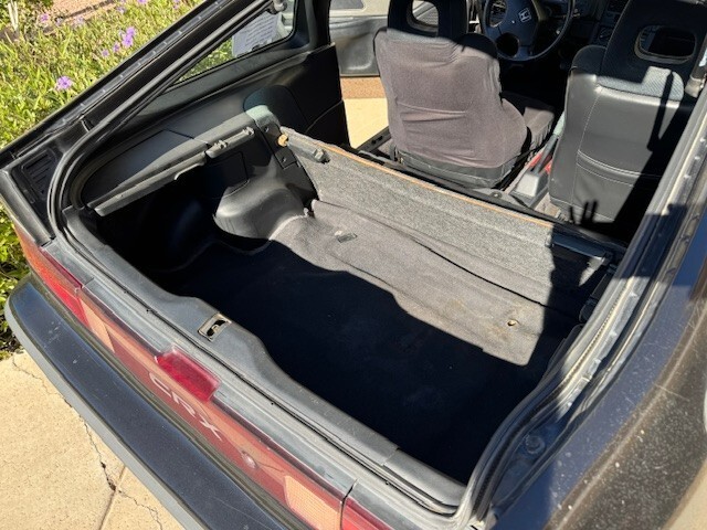 Black 1991 Honda CRX Hatchback