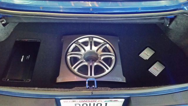 Blue 1991 Ford Mustang Convertible with Tan interior