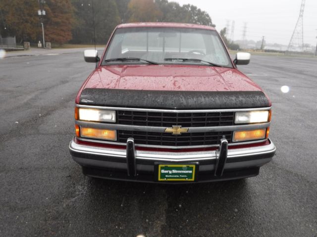 Red 1991 Chevrolet C/K1500 Pickup Truck with Red interior