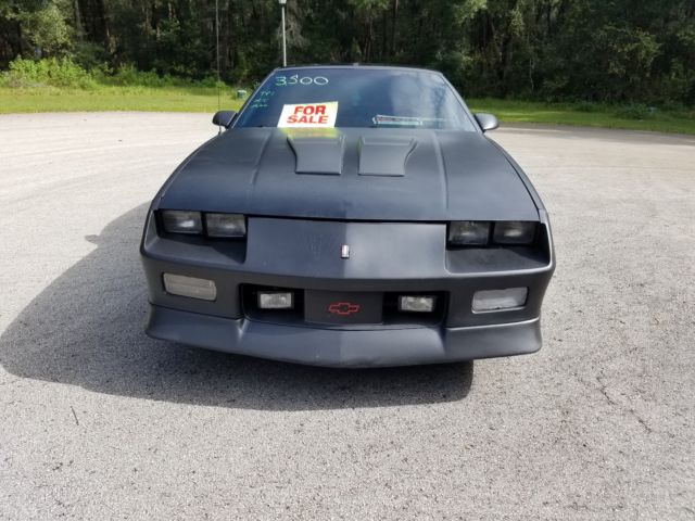 Black 1992 Chevrolet Camaro Coupe T-Top with Gray interior
