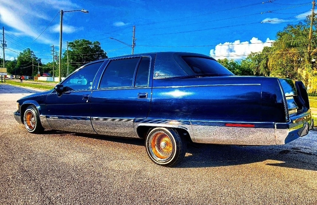 Blue 1993 Cadillac Fleetwood