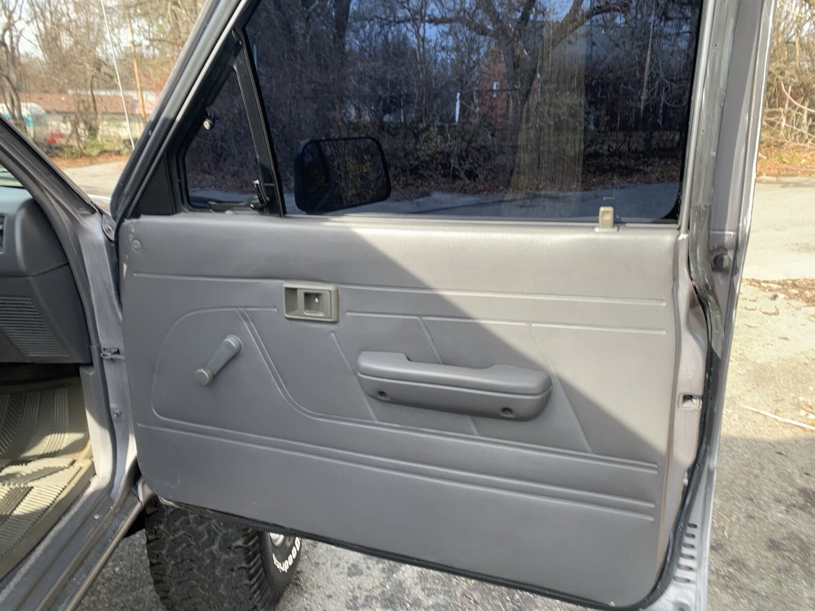 grey 1994 Toyota Pickup Extended Cab Pickup with Blue interior