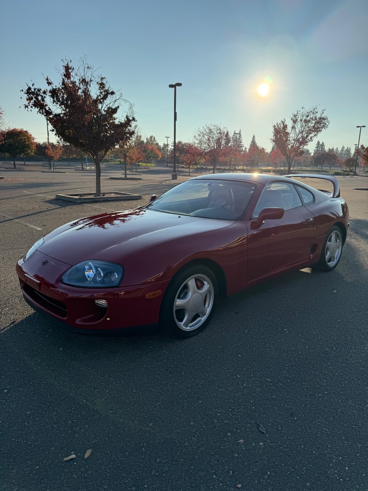 Red 1994 Toyota Supra Hatchback with Tan interior