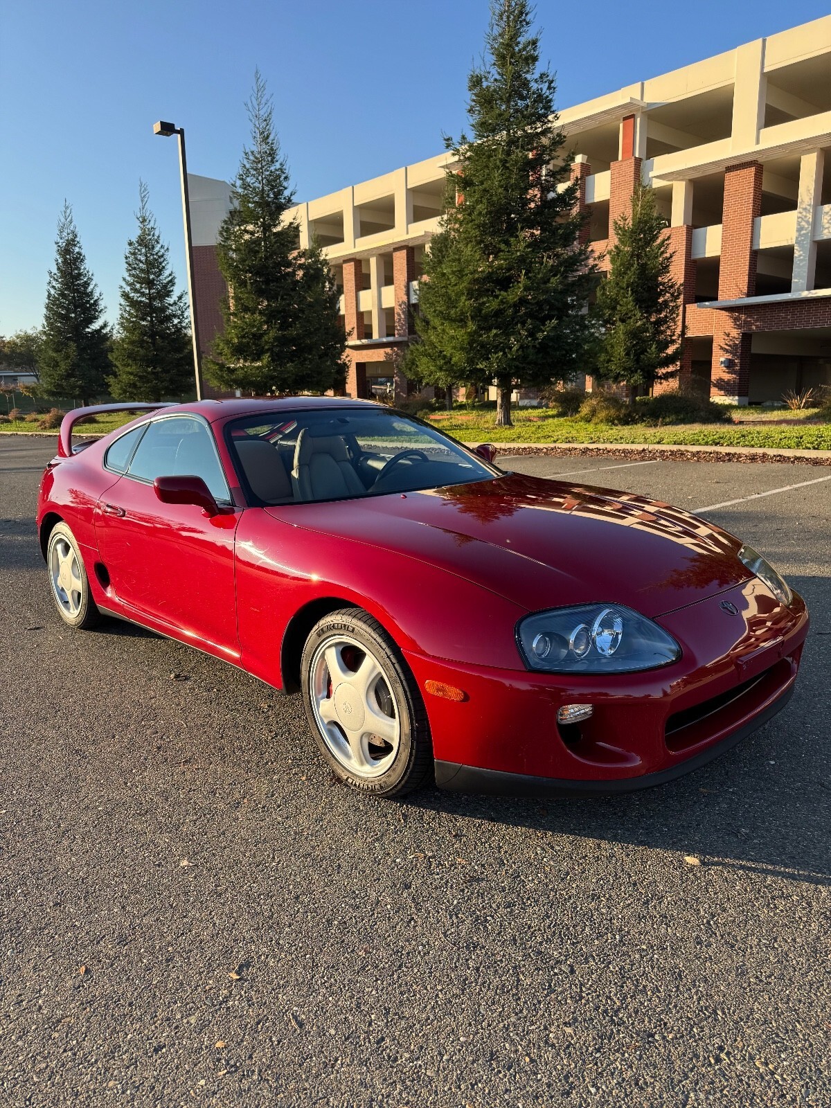 Red 1994 Toyota Supra Hatchback with Tan interior