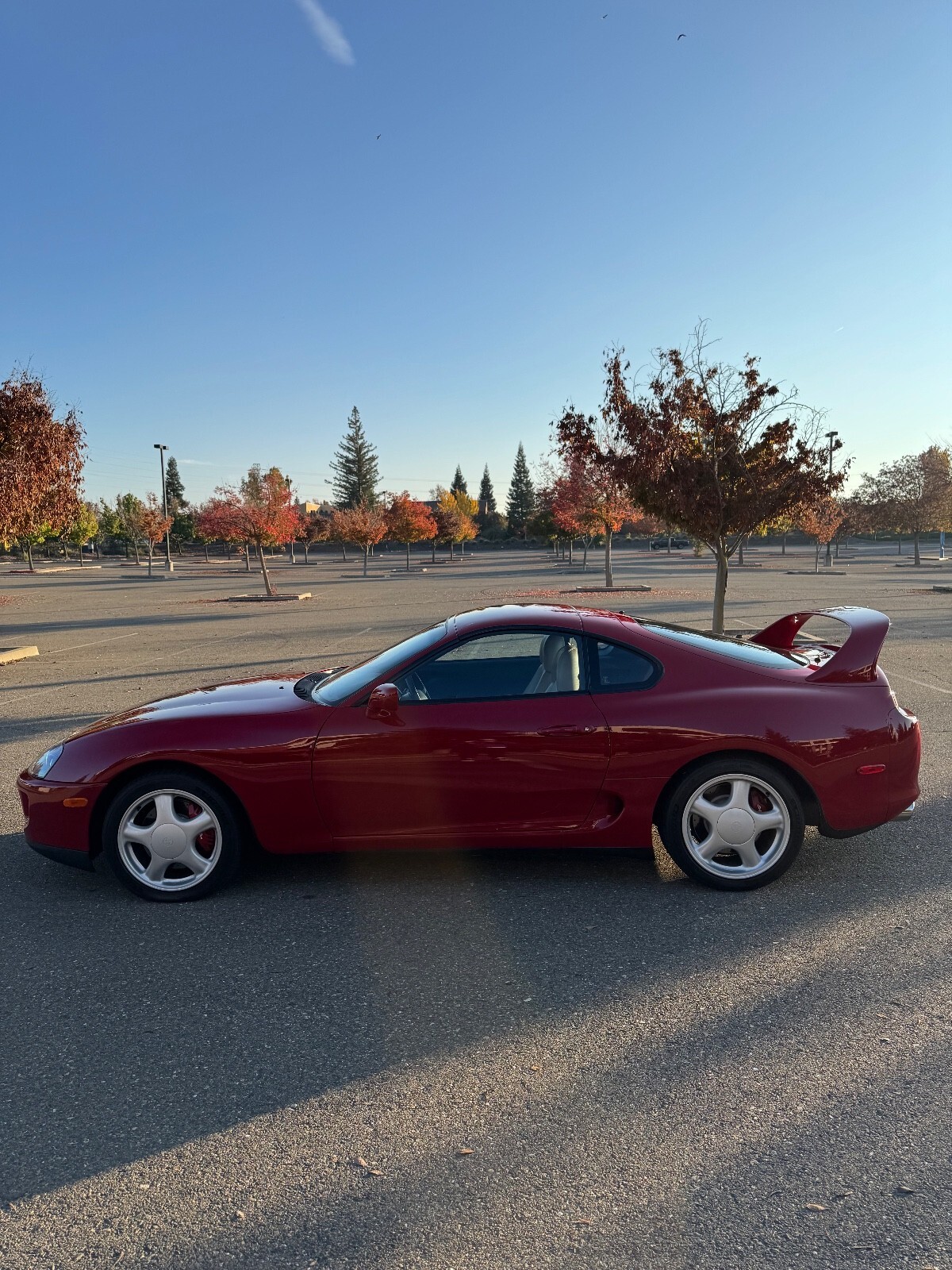 Red 1994 Toyota Supra Hatchback with Tan interior