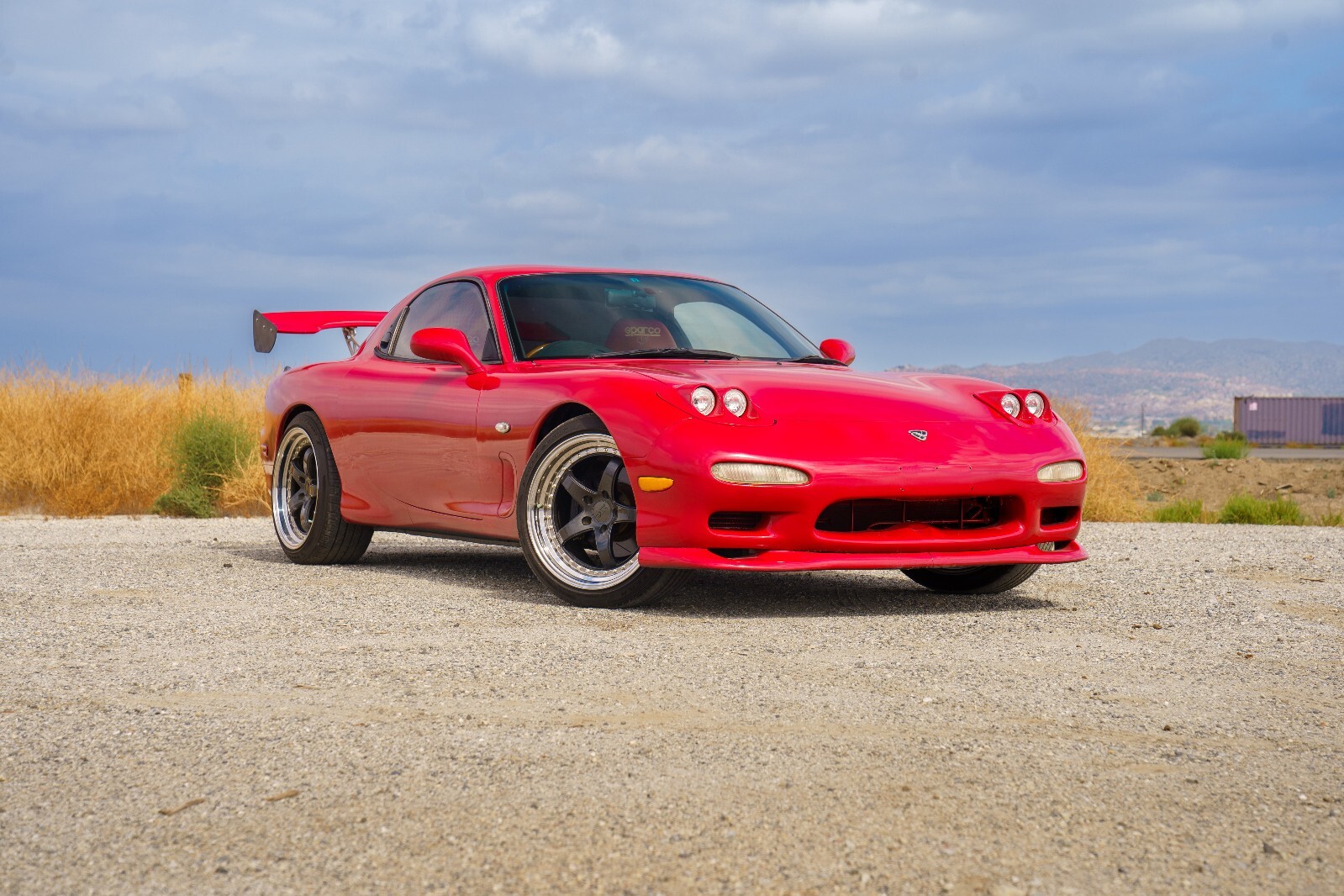 Red 1994 Mazda RX-7 Coupe with Black interior