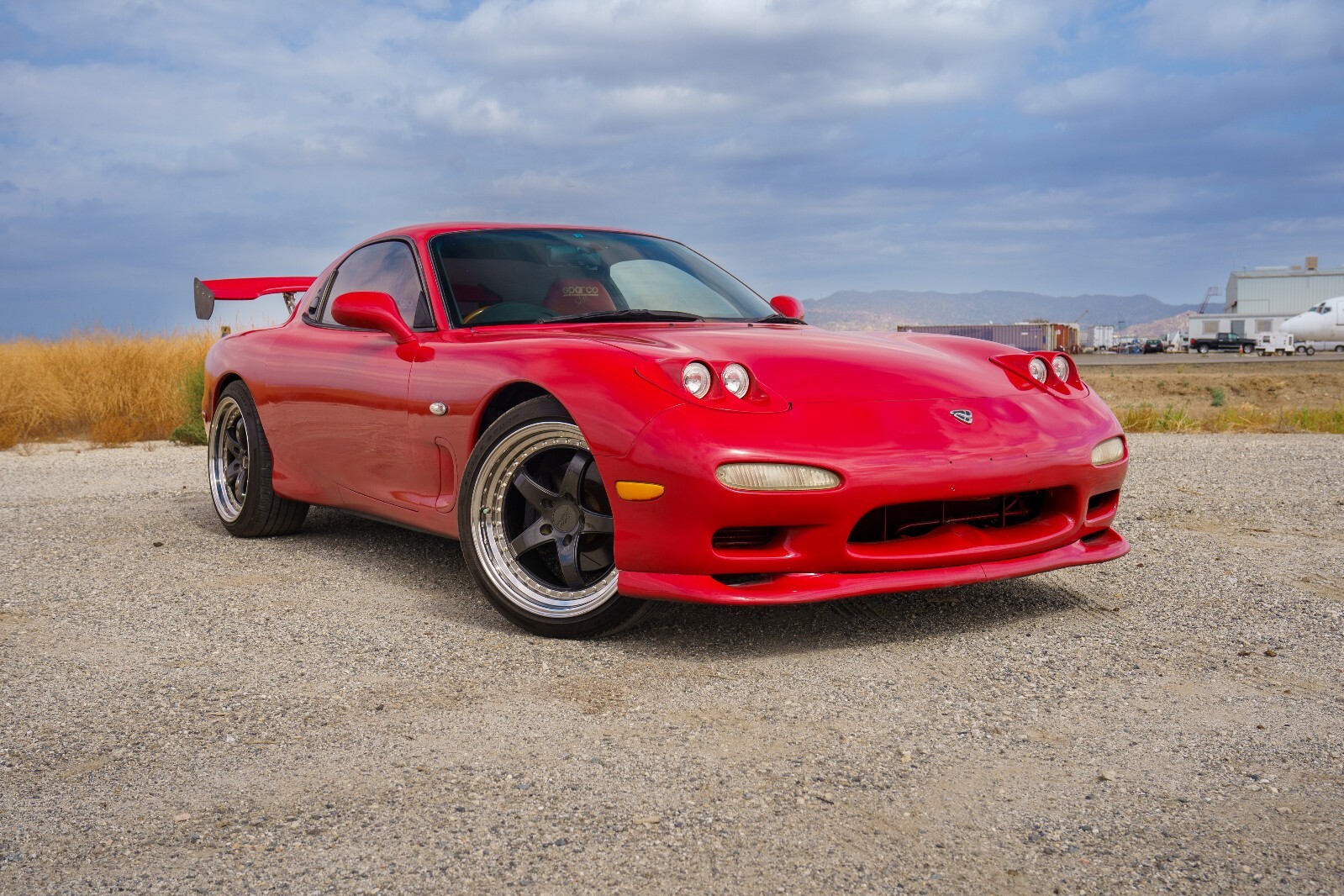 Red 1994 Mazda RX-7 Coupe with Black interior