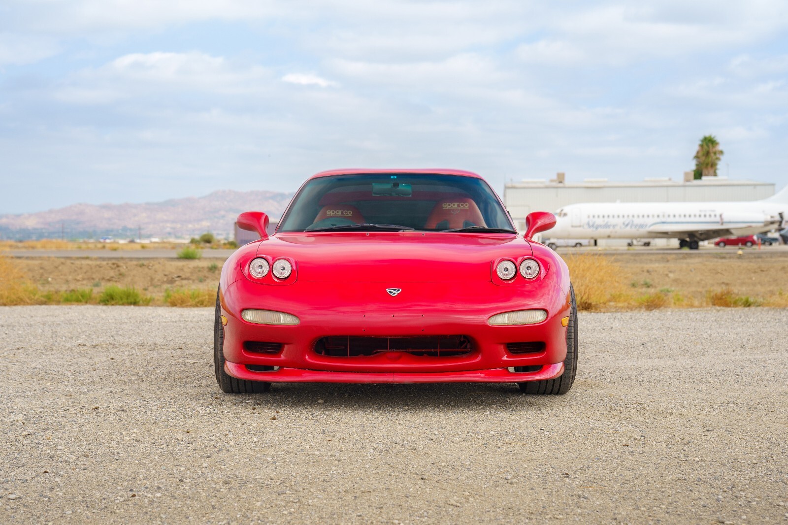 Red 1994 Mazda RX-7 Coupe with Black interior