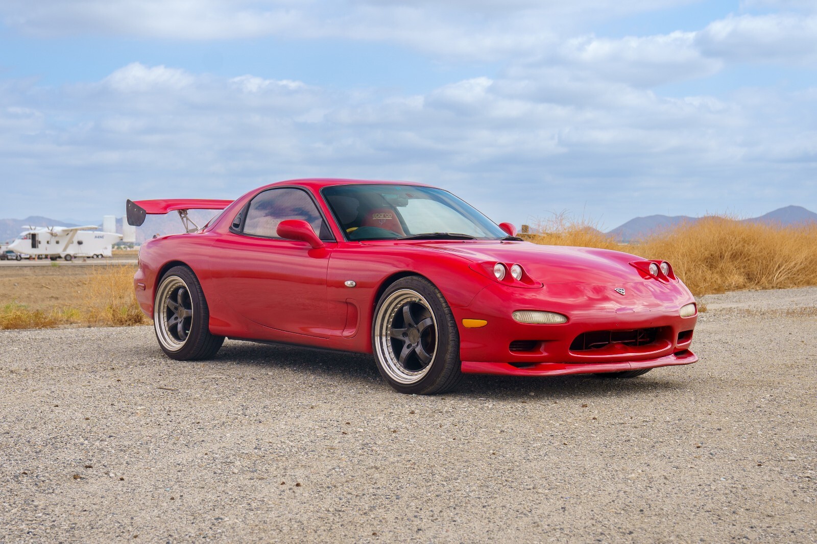 Red 1994 Mazda RX-7 Coupe with Black interior