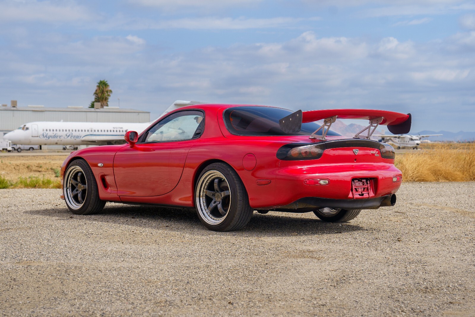 Red 1994 Mazda RX-7 Coupe with Black interior