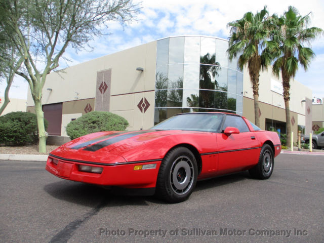 Red 1985 Chevrolet Corvette with Other interior
