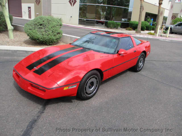 Red 1985 Chevrolet Corvette with Other interior