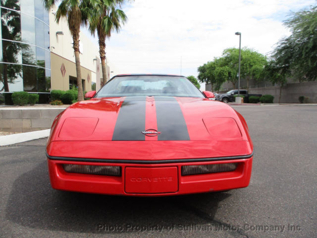Red 1985 Chevrolet Corvette with Other interior