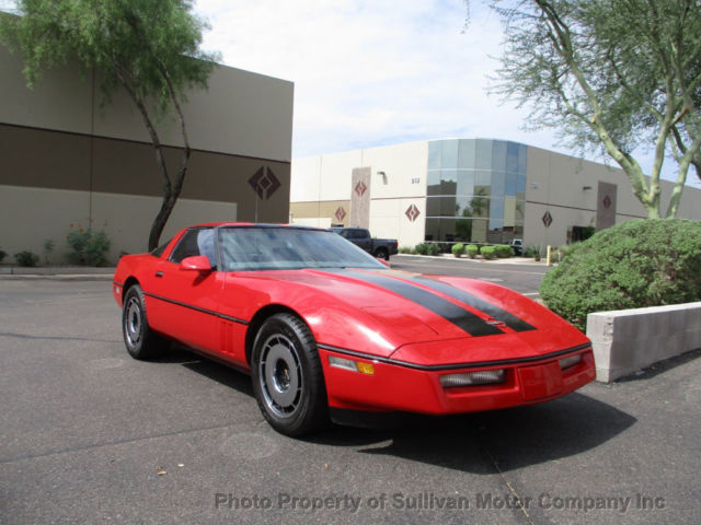 Red 1985 Chevrolet Corvette with Other interior