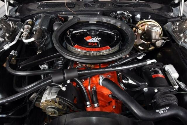 Silver 1970 Chevrolet Chevelle Convertible with Red interior