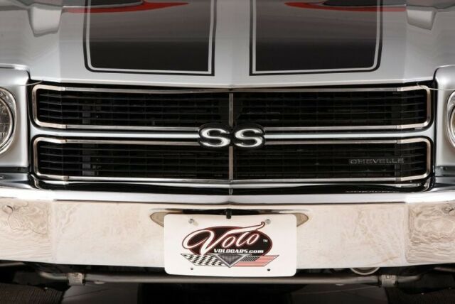 Silver 1970 Chevrolet Chevelle Convertible with Red interior