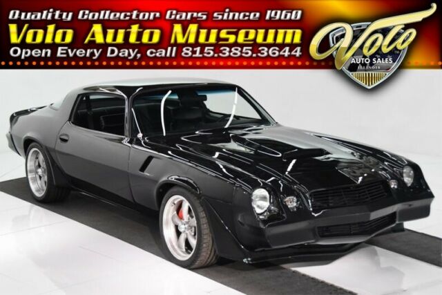 Black 1981 Chevrolet Camaro Coupe with Black interior