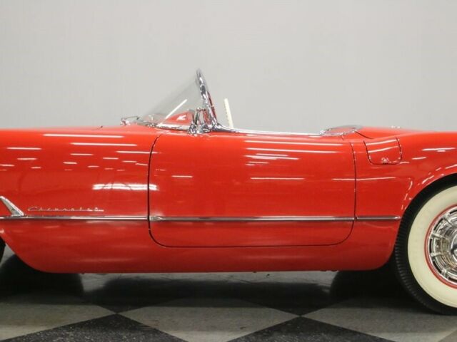 Red 1954 Chevrolet Corvette Convertible with Red interior