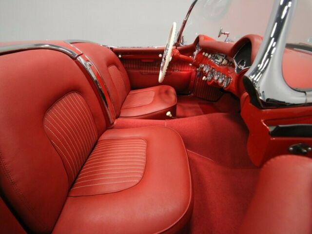 Red 1954 Chevrolet Corvette Convertible with Red interior