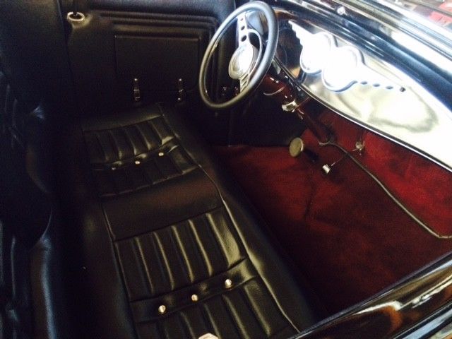 Black 1931 Ford Model A Convertible with Black interior