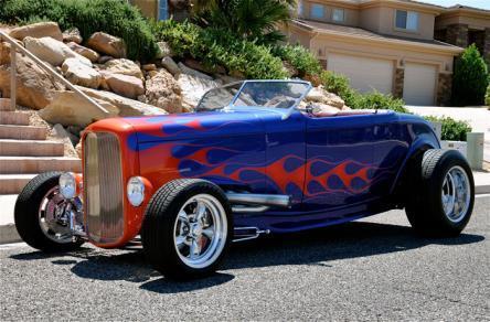 Blue 1932 Ford Other with WINE interior