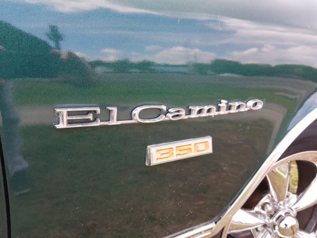 Green 1972 Chevrolet El Camino Coupe with Black interior