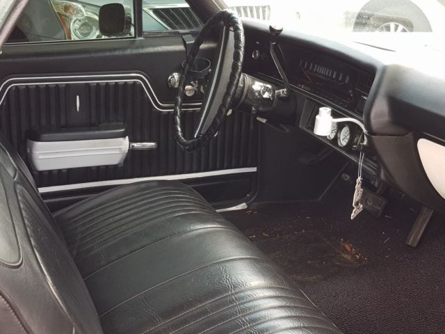 Green 1972 Chevrolet El Camino Coupe with Black interior