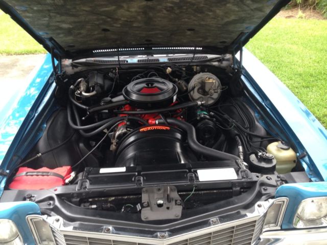 Blue 1972 Chevrolet Monte Carlo Coupe with Black interior
