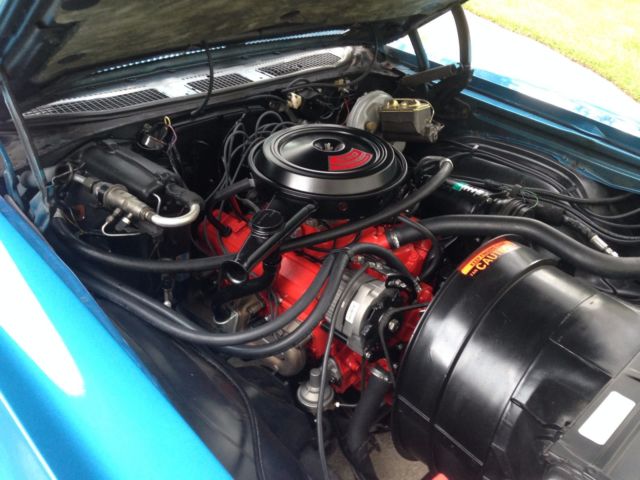 Blue 1972 Chevrolet Monte Carlo Coupe with Black interior