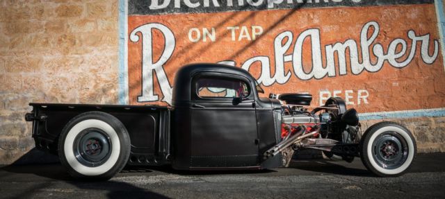 Black/Blackberry 1937 Chevrolet Other Pickups standard chopped pickup with Red interior