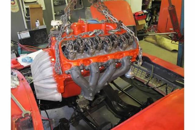 Red 1966 Chevrolet Corvette Convertible with Black interior