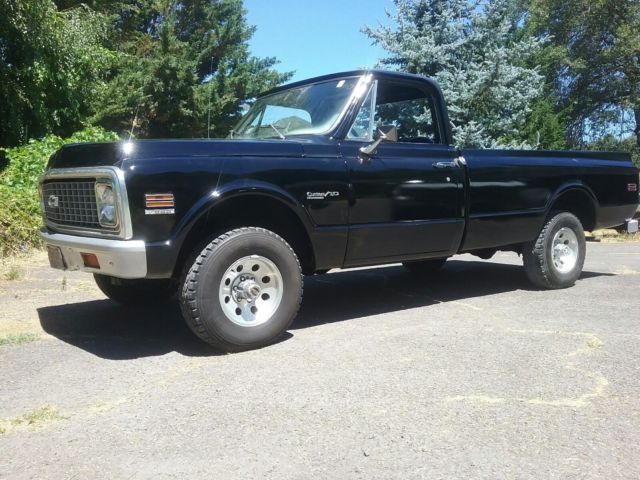 Black 1972 Chevrolet Other Pickups Cab & Chassis with Black interior