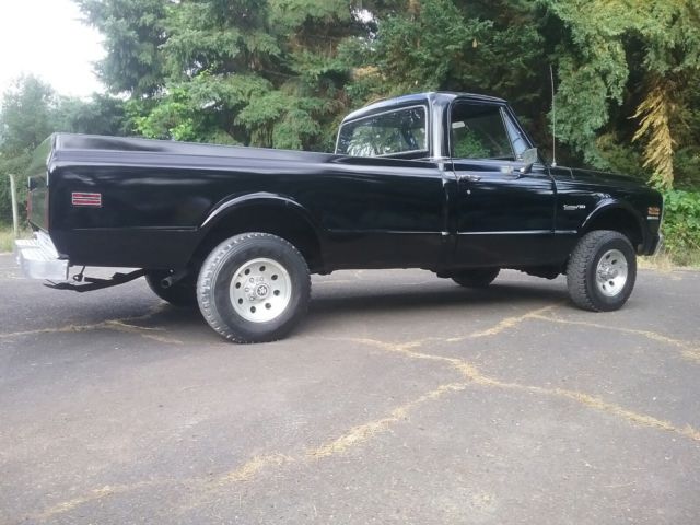 Black 1972 Chevrolet Other Pickups Cab & Chassis with Black interior