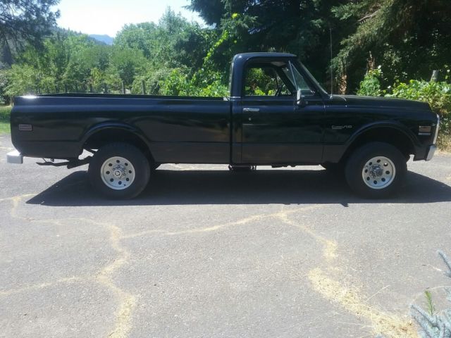 Black 1972 Chevrolet Other Pickups Cab & Chassis with Black interior