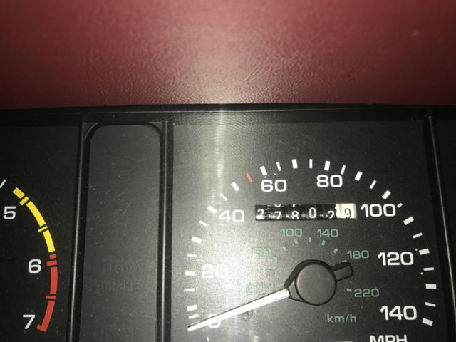 Black 1993 Ford Mustang Hatchback with Red interior