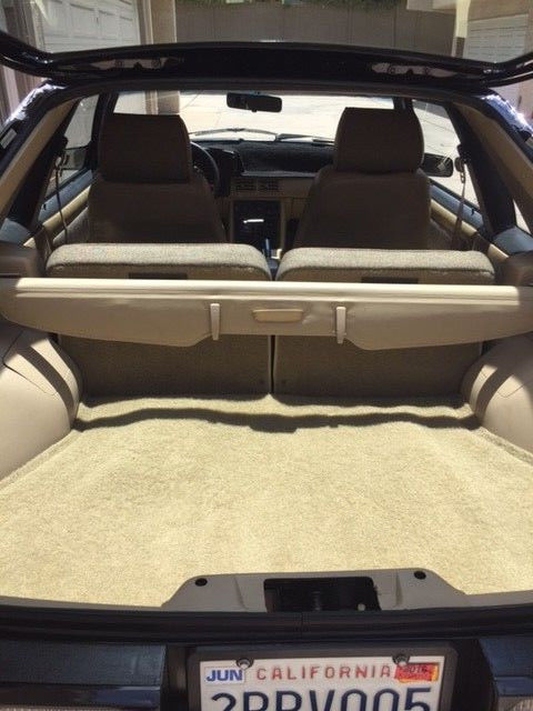 Black 1989 Ford Mustang with Tan interior