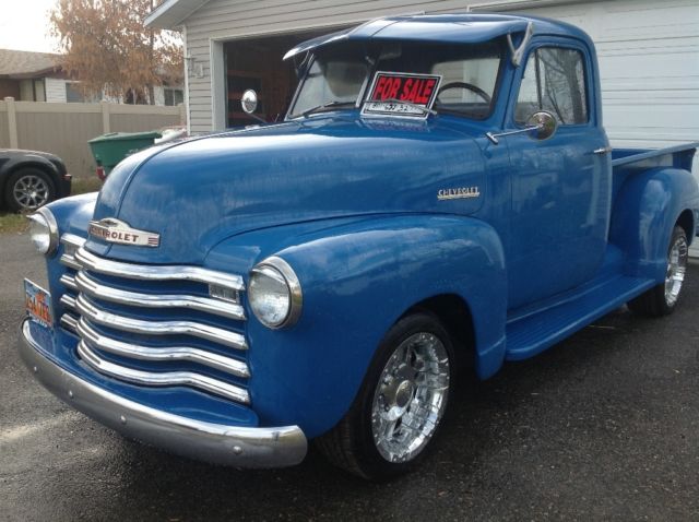 Blue 1951 Chevrolet Other Pickups with Black interior